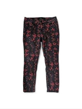 Lucky Brand Lolita Mid Rise Cropped Capri Denim Women's Size 8/29 Aztec Trance